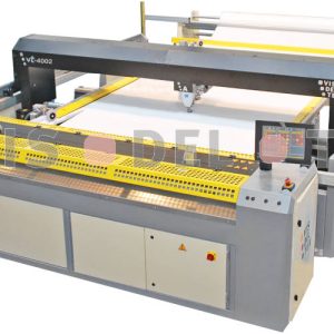 Overview of Visdeltex quilting machine VT 4002. Single head machine for continuous work