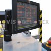 Detail view of Visdeltex quilting machine VT 5002. Touch screen for machine control