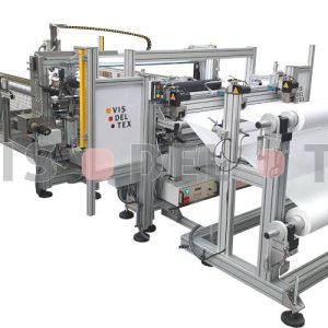Overview of machine VU CCFA. Machine for pillow case production by ultrasonic
